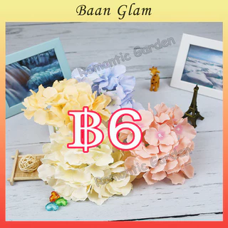 ดอกไฮเดรนเยียเทียมขนาดใหญ่ ตกแต่งตรงจุด สำหรับงานแต่งงาน/ปีใหม่/บ้าน สีสันจัดจ้าน ดีไซน์พรีเมียม ใช้ได้ทั้งในร่มและกลางแ