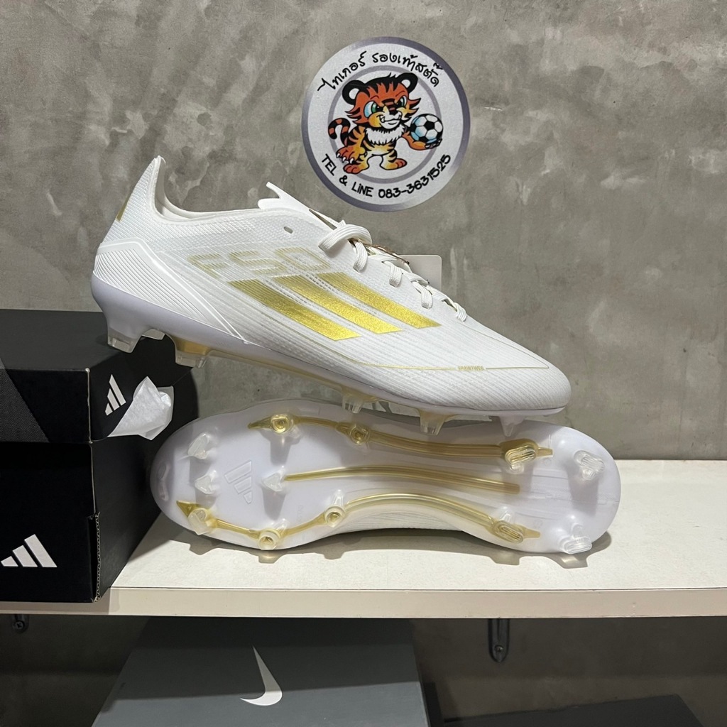 Adidas F50 PRO FG  ตัวรองท็อป รองเท้าฟุตบอล อดิดาสของแท้ มือ1 ชุดปุ่มหญ้าจริง FG - รูปที่ 3
