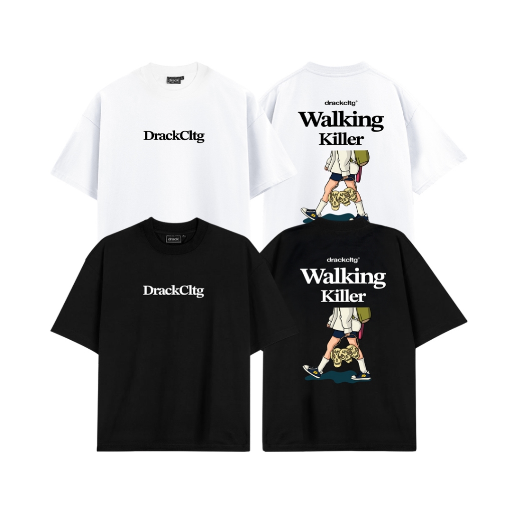 DRACK - WALKING เสื้อยืดคอกลม