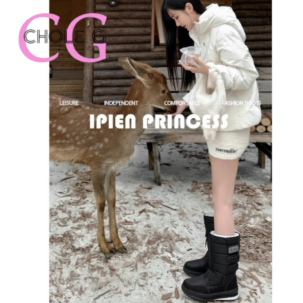 Chole G :Alas Snow Ski Boots (ไซส์37-44)รองเท้าบูทบุขนกันหนาว ลุยหิมะ ส้น5cm(SH0257) - รูปที่ 3
