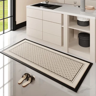พรมห้องครัว มินิมอล 2pcs (40*60cm+40*120cm) พรมเช็ดเท้าห้องน้ำ สำหรับห้องครัว ทำจากวัสดุโคลนไดอะตอม กันลื่น ซึมซับน้ำดี