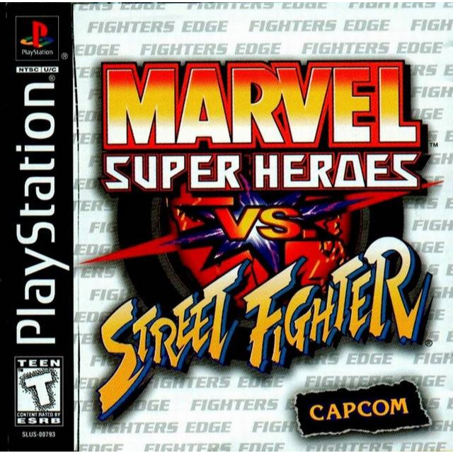 [PS1] Marvel Super Heroes vs. Street Fighter (1 DISC) เกมเพลวัน แผ่นก็อปปี้ไรท์ PS1 GAMES BURNED CD-