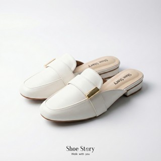 Shoe Story : รุ่น Kendall Groove รองเท้าแตะ เปิดส้น ส้นแบน ใ…