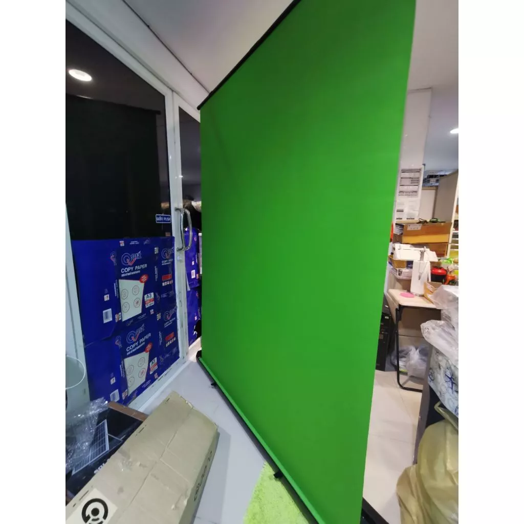 ฉากเขียว Green Screen ขนาด 150x200 ซม สำหรับถ่ายรูปและไลฟ์สด thumbnail 9