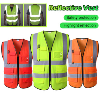 เสื้อกั๊กสะท้อนแสง เสื้อกั๊กเซฟตี้ Reflective Safety Vest คว…