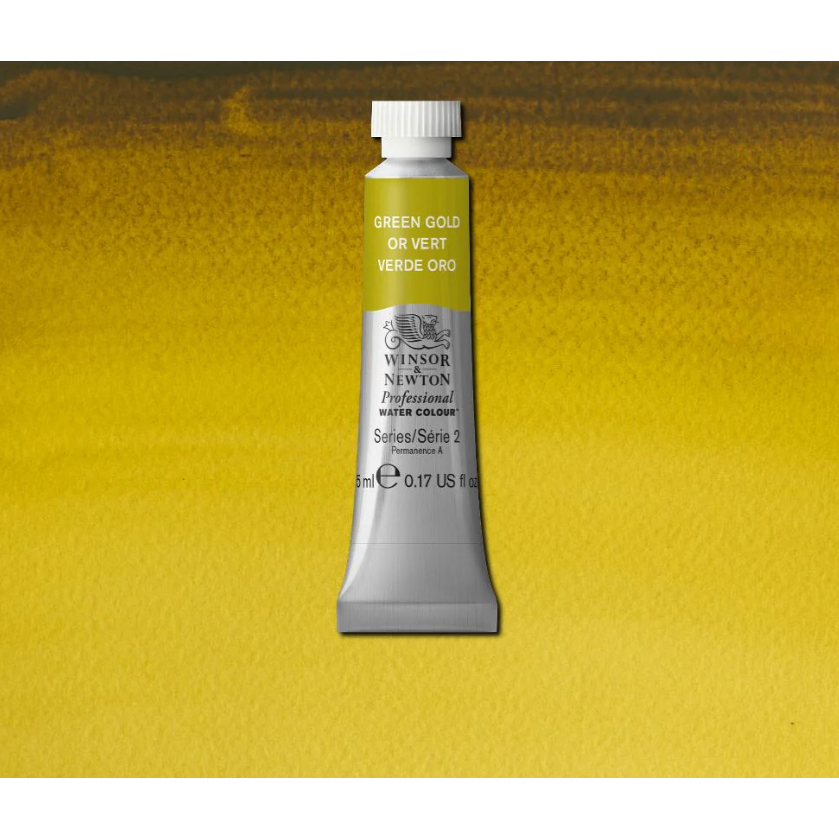 Green Gold #294  Winsor Newton Professional watercolor Series2 สีน้ำวินเซอร์นิวตันโปรเฟสชันนัล