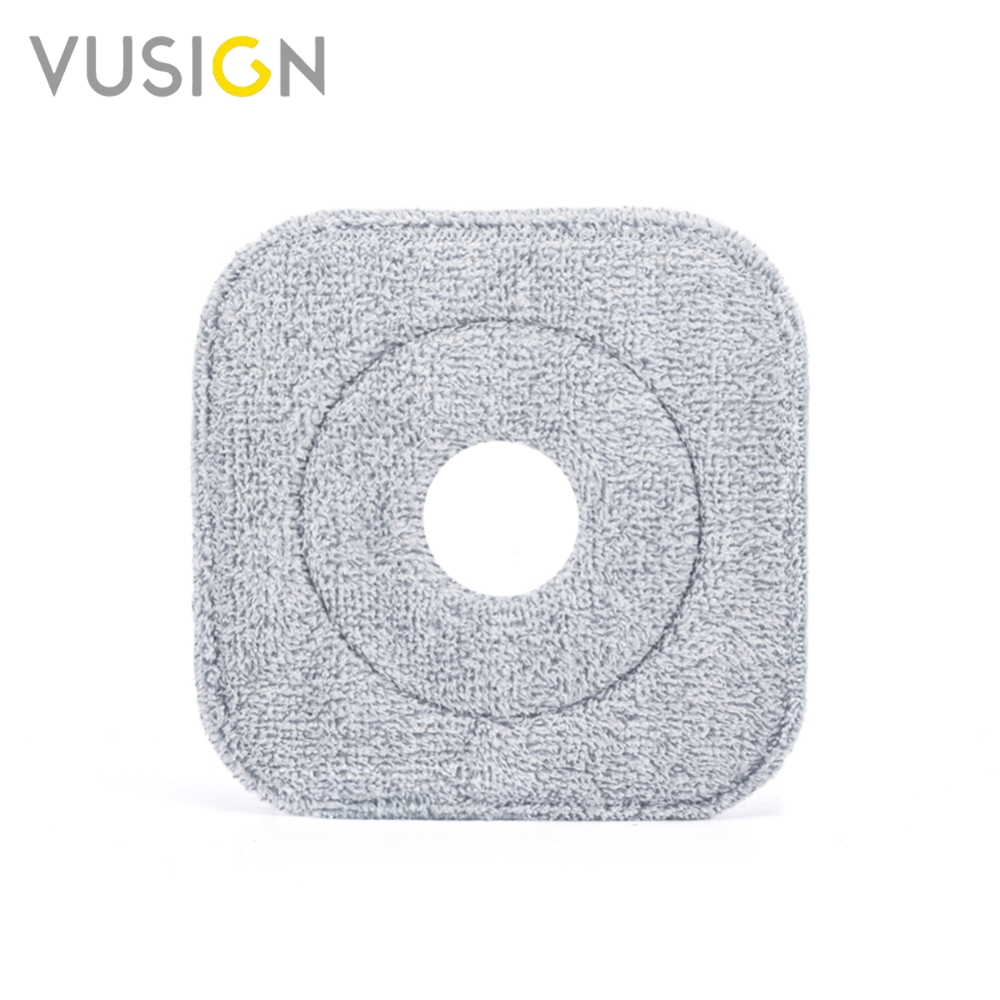 Vusign ผ้าม็อบถูพื้น ผ้าม็อบสี่เหลี่ยม ซักทำความสะอาดง่าย แบบหนา ดูดซับน้ำได้ดี  แพ็ค 3/5 ชิ้น Mop