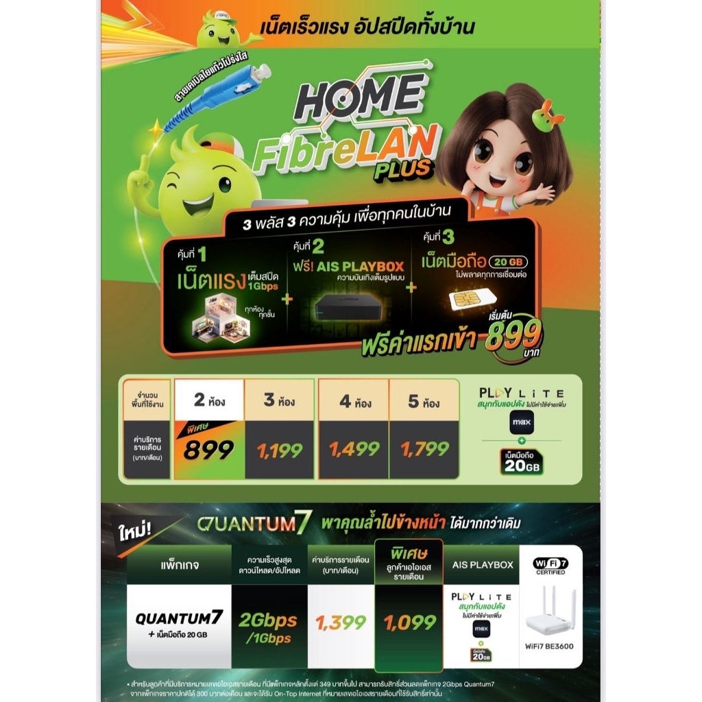 3BB internet home fiber lan