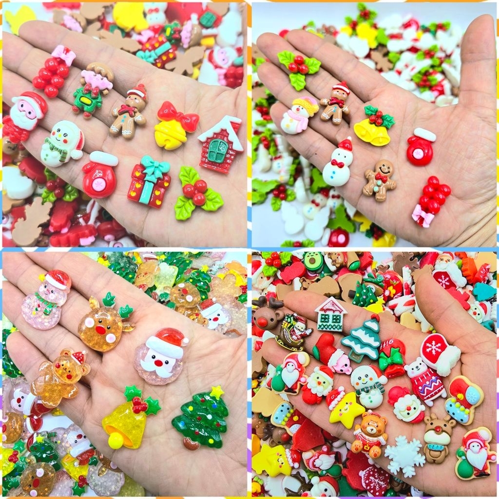 เรซิ่นคริสต์มาสmerry christmasเรซิ่นติดชิ้นงานDiy hanmede