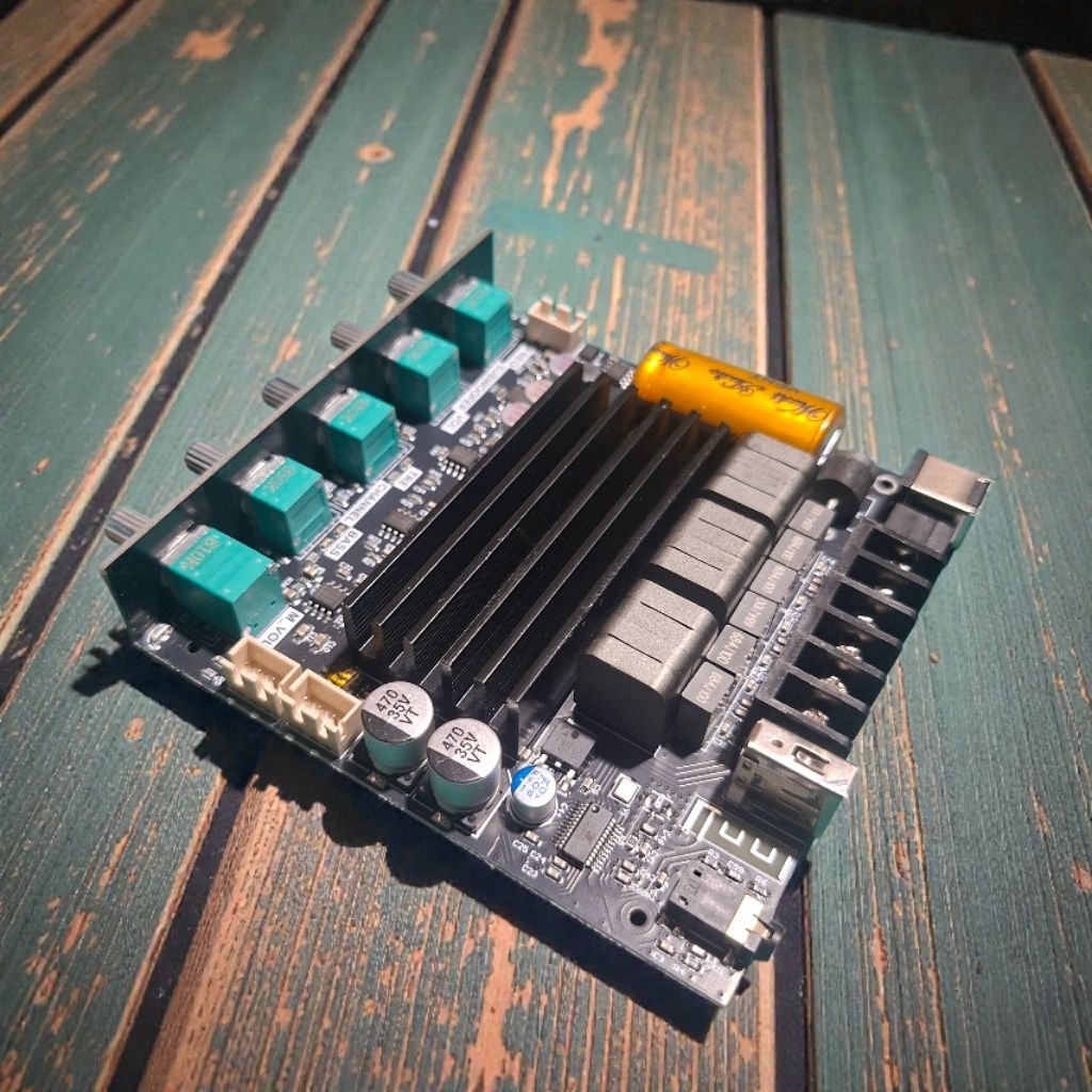 แอมป์จิ๋วZK-ST21- ย้ายวอลุ่มแท้100W×2+200W DC12-30V