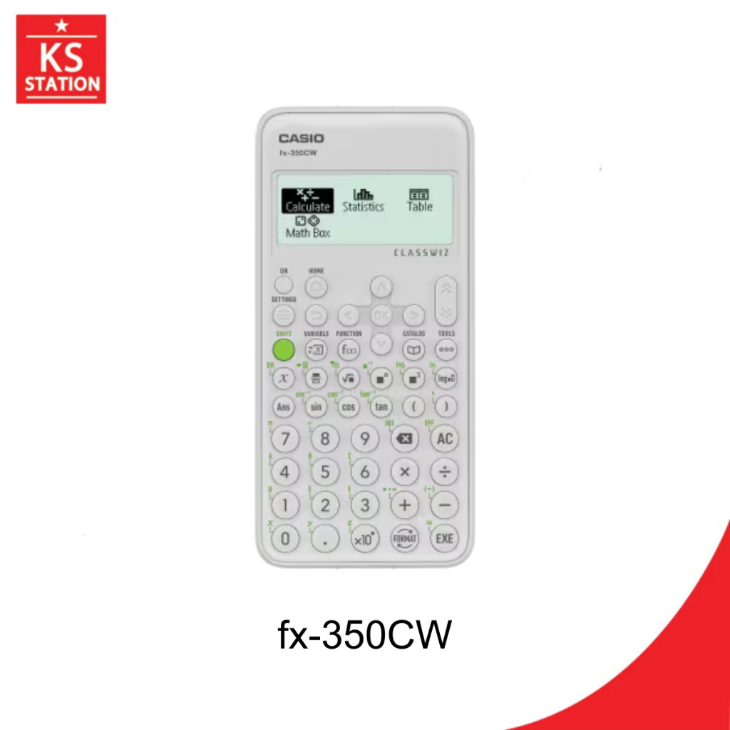 Casio เครื่องคิดเลขวิทยาศาสตร์ รุ่น FX-991CW, FX-991CW-PK, FX-350CW