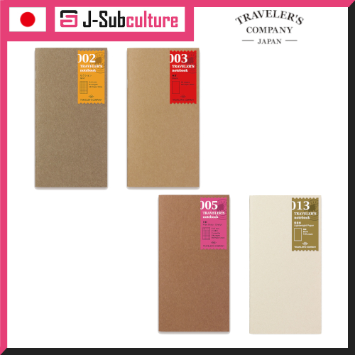 Designphil Traveler's Notebook Refill Regular Size / Grid 14246006 / Blank 14247006 / Diary 14255006 / Lightweight Paper 14287006 [Direct From Japan]