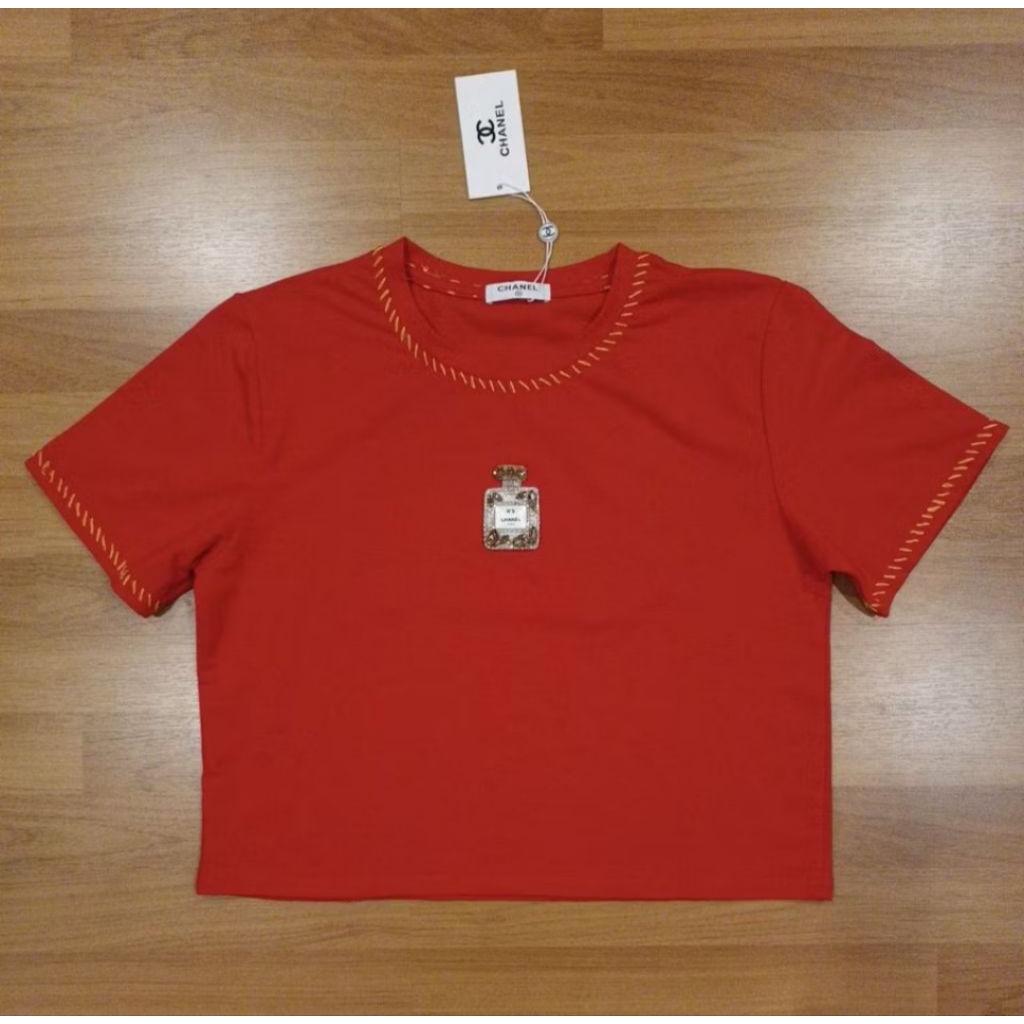 เสื้อยืดครอปงานป้าย Yosita ฟรีไซร์