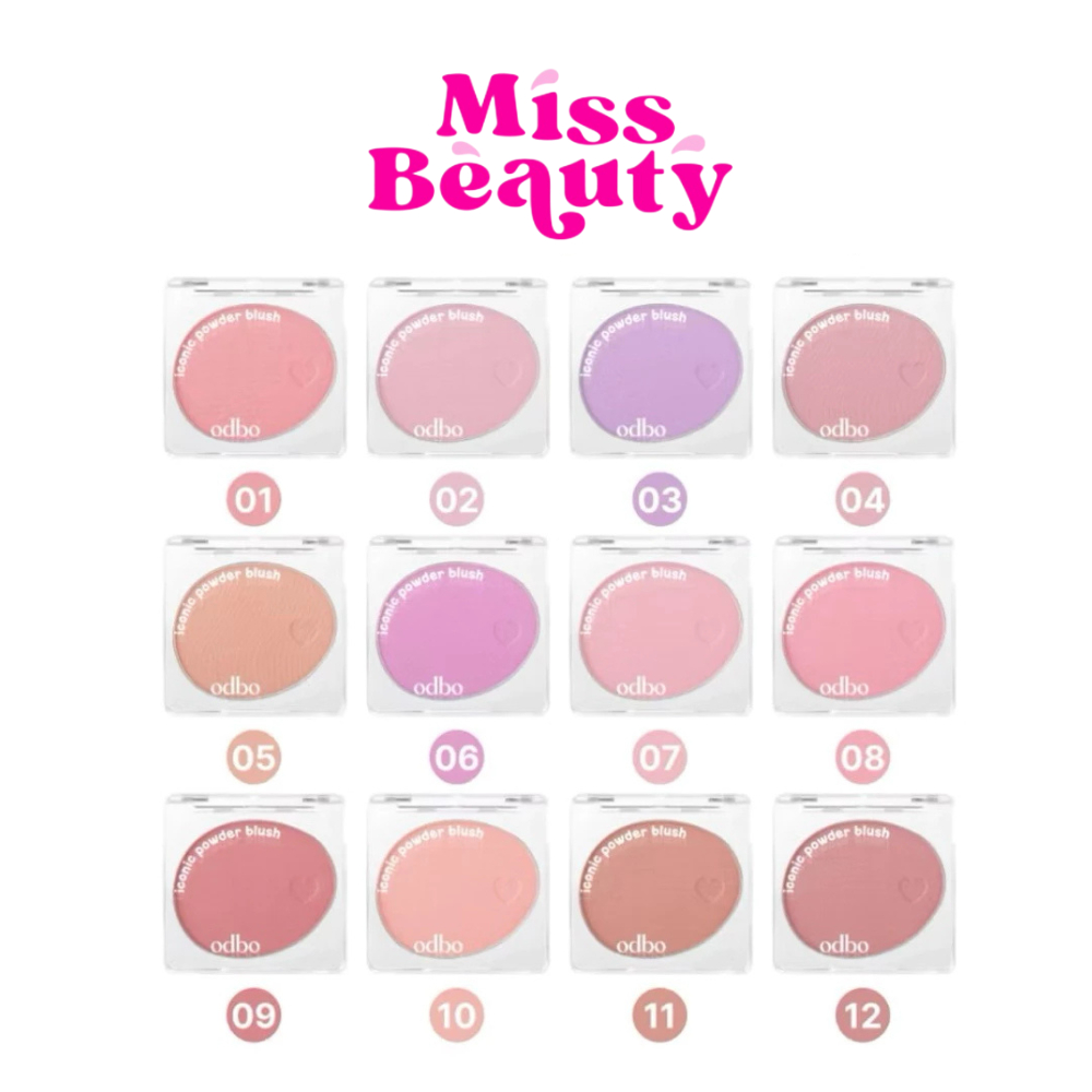 OD1325 Odbo Iconic Powder Blush โอดีบีโอ ไอโอนิค พาวเดอร์ บลัช 4.2 กรัม