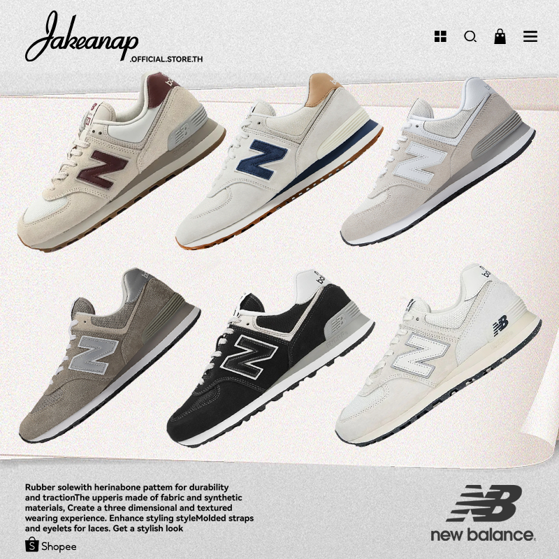 ✨[ของแท้100%] New Balance NB 574 รองเท้าวิ่ง รองเท้าผ้าใบ Unisex ML574LGI/ML574EVG/ML574EVW