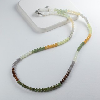 สร้อยคอหยกคละสี Nephrite 5 mm. - JADE FOR YOU