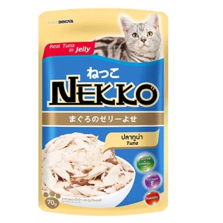 [ยกโหล] NEKKO เน็กโกะ อาหารเปียกแมว 70g จำนวน 12 ซอง ครบสูตร พร้อมส่ง