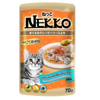 [ยกโหล] NEKKO เน็กโกะ อาหารเปียกแมว 70g จำนวน 12 ซอง ครบสูตร พร้อมส่ง