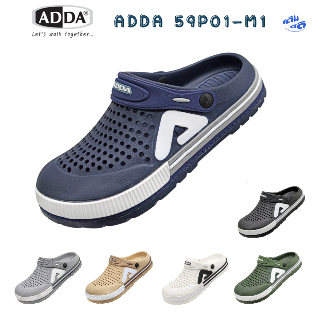 รองเท้าแตะ ADDA รุ่น 59P01-M1 หัวโต ระบายอากาศดี ใส่สบาย ทนทาน