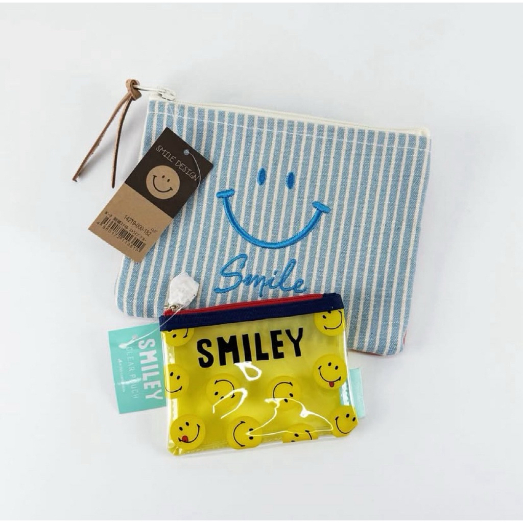 Smiley Clear Pouch S / Smiley Flat Pouch