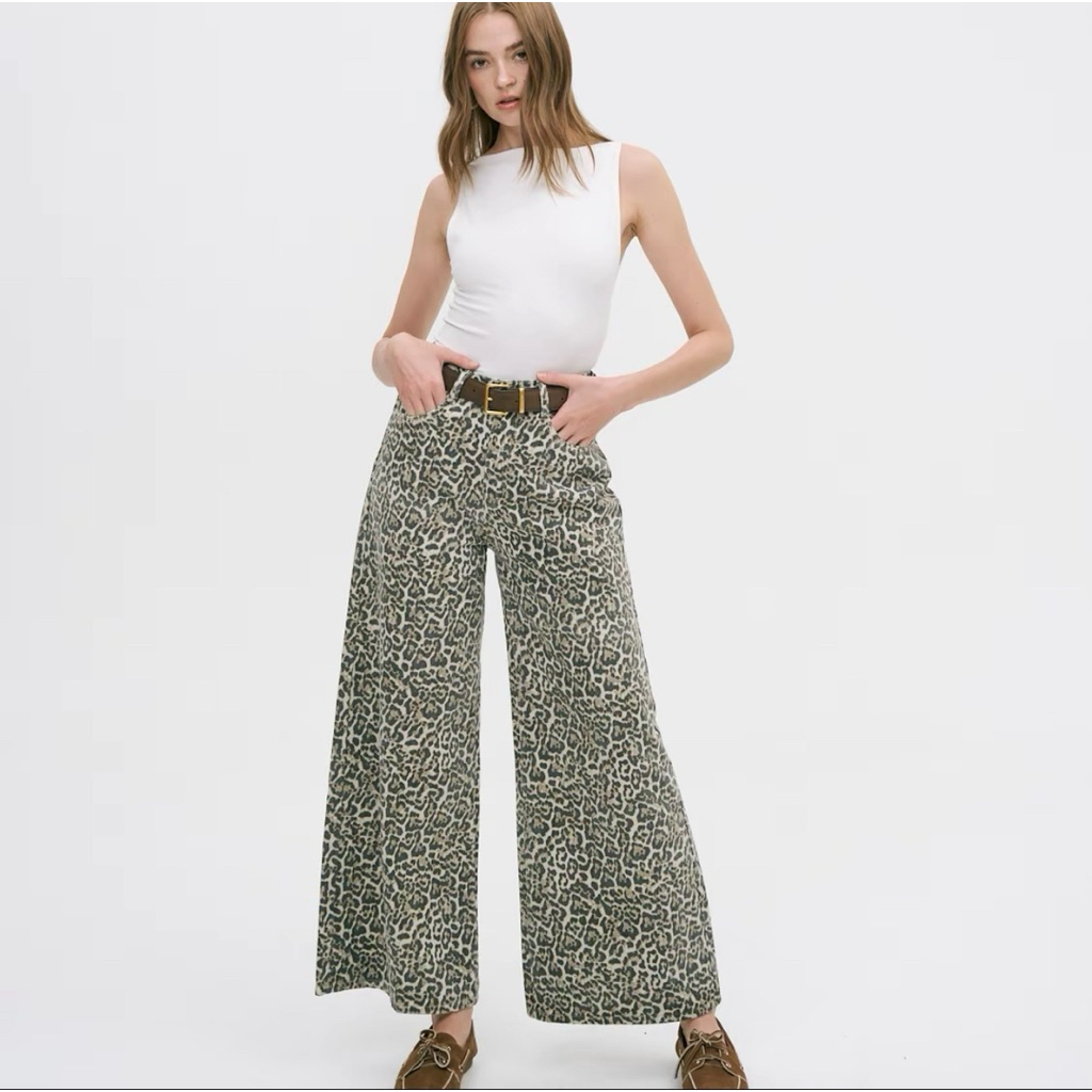 (มือสอง) กางเกงยีนส์ลายเสือทรง Baggy jean Size XL จากร้าน PROMTHONG