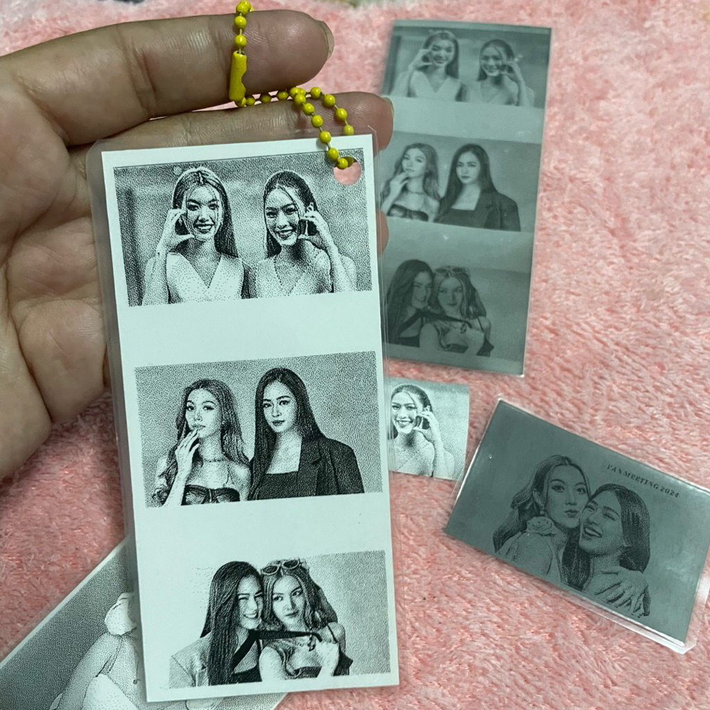 หลิงออม สติ๊กเกอร์ พวงกุญแจเคลือกันน้ำ #สาววาย #คู้จิ้นGL