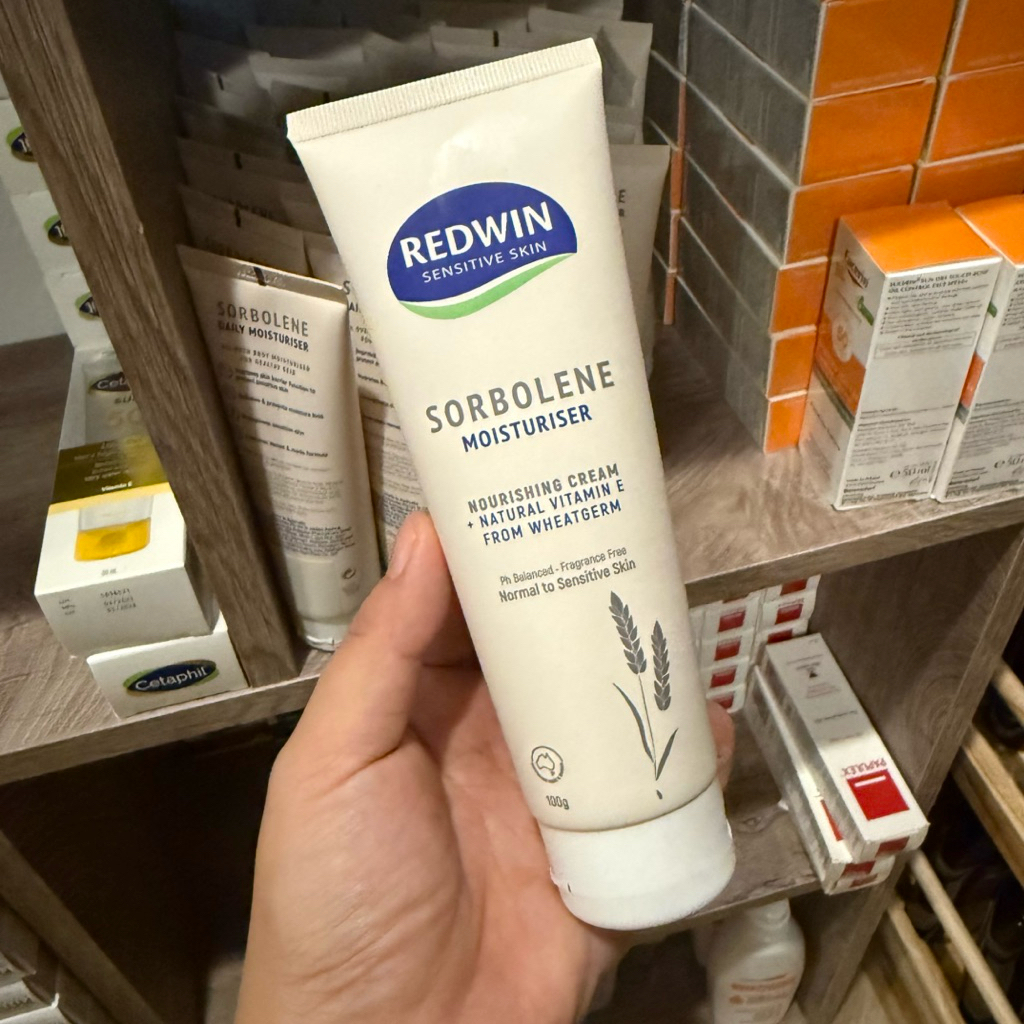 Redwin Sensitive Skin Sorbolene Vitamin E Moisturiser 100g. ครีมบำรุงวิตมิน อี เข้มข้น