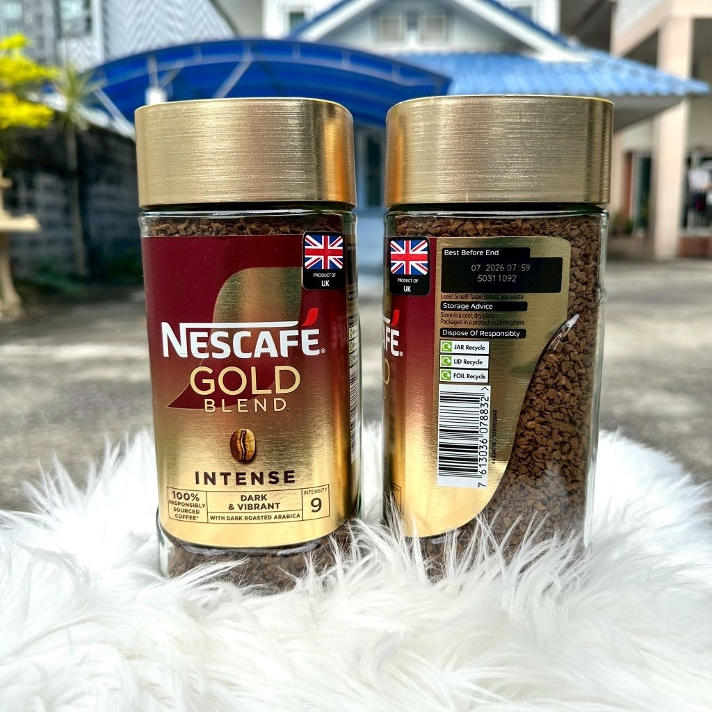[ 1 ขวด ] ☕2 Nescafe gold de luxe โกลด์ เดอลุค คอฟฟี่ กาแฟสำเร็จรูปชนิดฟรีซดราย 200g.