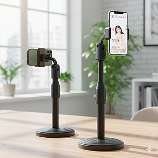 ขาตั้งโทรศัพท์มือถือ อย่างดี ฐานใหญ่ ปรับความสูงได้ ขาตั้งโท…