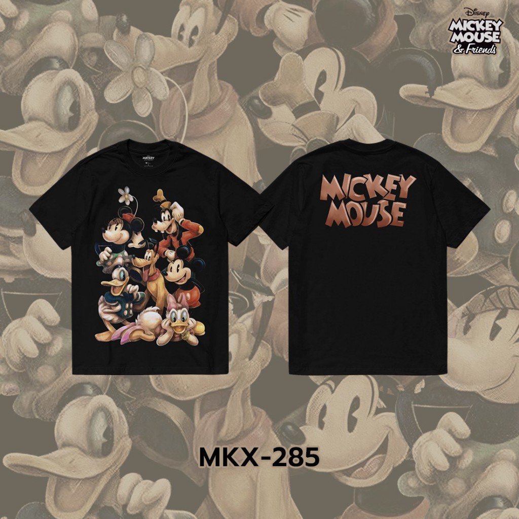 Power 7 Shop เสื้อยืดการ์ตูน มิกกี้เมาส์ ลิขสิทธ์แท้ DISNEY (MKX-285)
