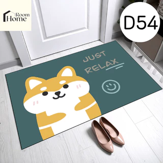 พรม3Dห้องครัว ลายการ์ตูน สัตว์น่ารัก (ไร้ขอบ) ขนาด 40X60cm พรมปูพื้นในห้องครัว พรมเช็ดเท้า พรมปูพื้น ซับน้ำดี ยางกันลื่น
