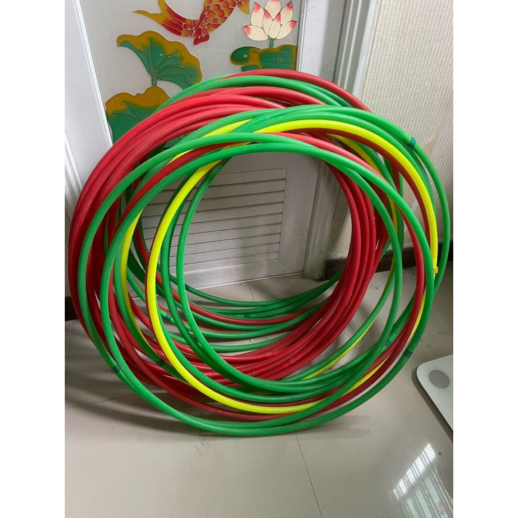 ห่วงพลาสติกคละสี สำหรับเล่นเกมส์ ทำกิจกรรมต่างๆ เป็นสื่อการสอน