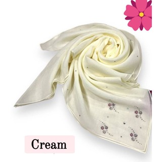 ผ้าคลุมบาวาติดเพชรมุม4ดอก+เพชรกระจาย