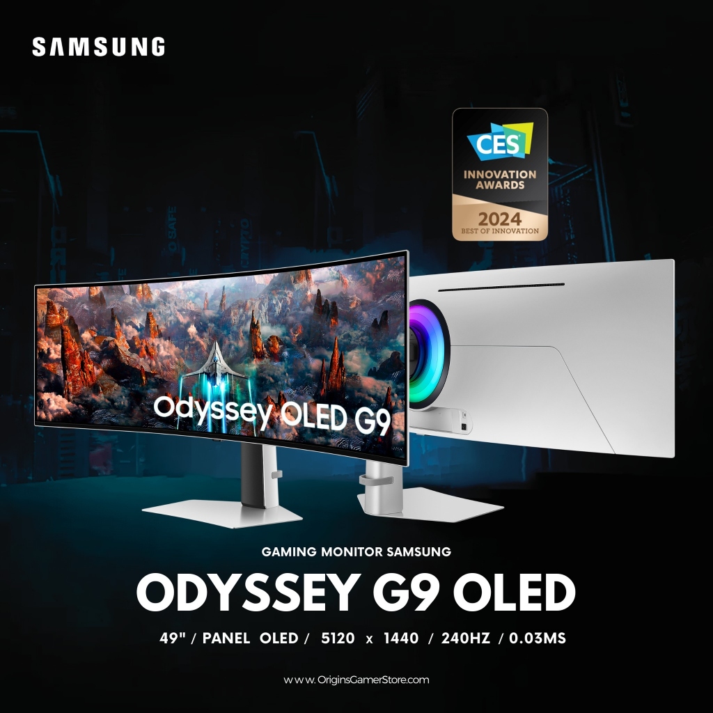 MONITOR 49'' SAMSUNG ODYSSEY G93SD LS49DG930SEXXT (OLED, HDMI, DP, USB) CURVE 2K 240Hz