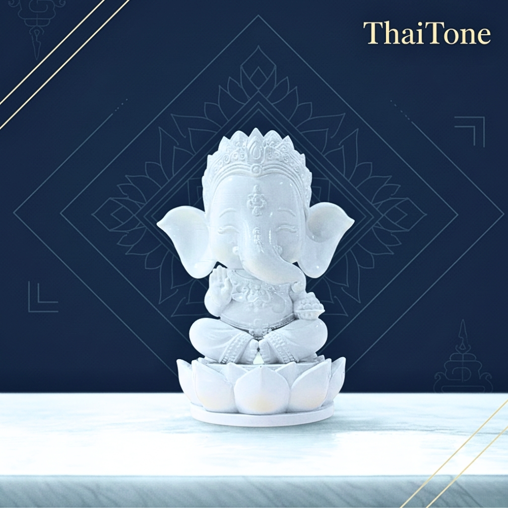 พระพิฆเนศ สูง 9 ซม. เลขมงคล ผ่านพิธี รุ่นวาระลาภา บูชาเสริมโชคลาภ ความสำเร็จ AT-01BIG