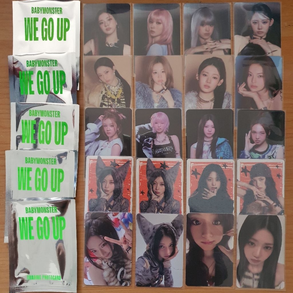 [การ์ดแท้ – พร้อมส่ง] – BABYMONSTER – WE GO UP TRADING PHOTOCARD