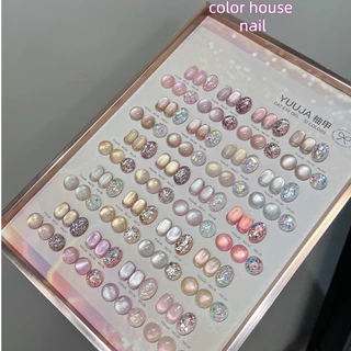 มี 3 รุ่น YUUJA 32 สี ชมพูสีเจลแคทอายเนื้อซาติน สีเจลกลิซเตอร์ แถมชาร์ทสี（ปลอดสาร TPO /HEMA /TMPTA )