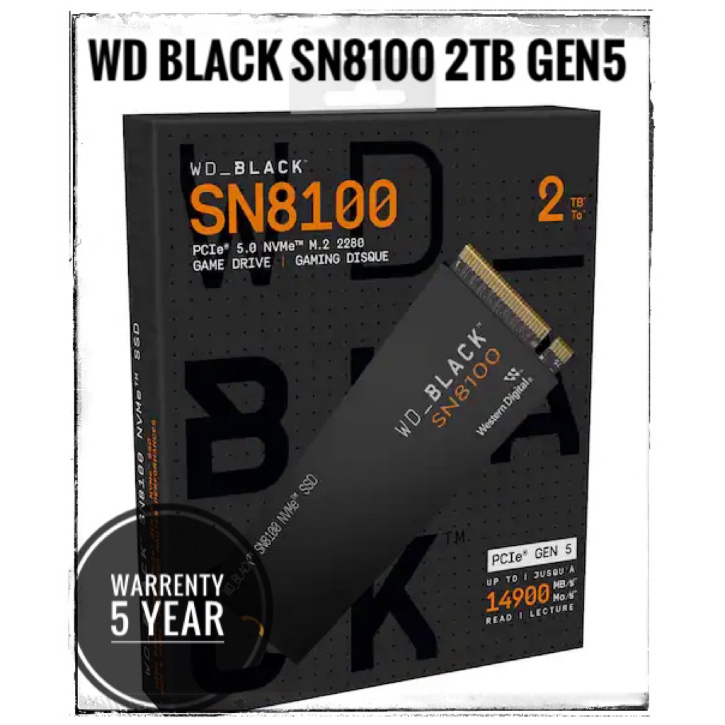 WD BLACK SN8100 2TB M.2 GEN 5