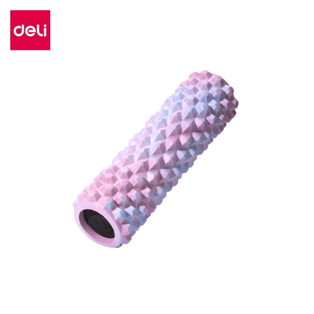 Deli ลูกกลิ้งนวดโฟม ลูกกลิ้งนวด พกพาสะดวก นวดได้หลายจุด มีให้เลือกถึง 5 สี ปุ่ม 3 มิติ Foam Roller