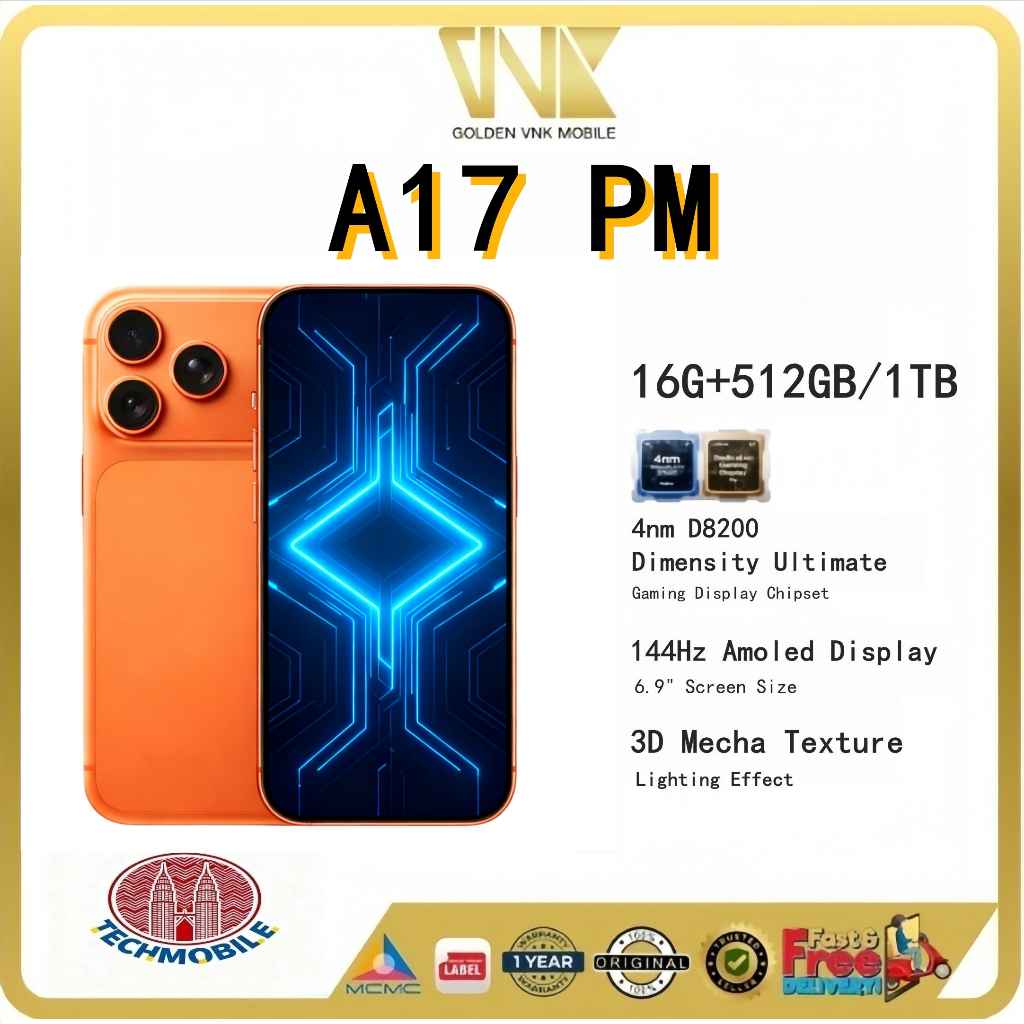 【Cod 100% Genuine A17 PM XR Smartphone 7.5 Inch 5g FullScreen 16Gb+1Tb Dual Sim Support Smartphone C