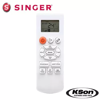 รีโมทแอร์ ซิงเกอร์ อะไหล่แอร์ SINGER Air Conditioner Remote Control รุ่น 08808A