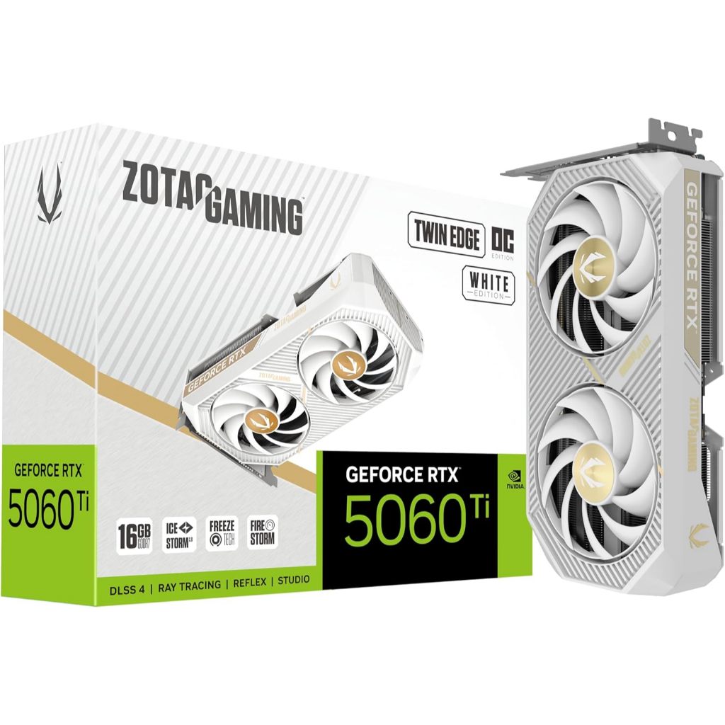 ZOTAC GAMING RTX5060Ti 16GB TWIN EDGE OC WHITE EDITION GDDR7
