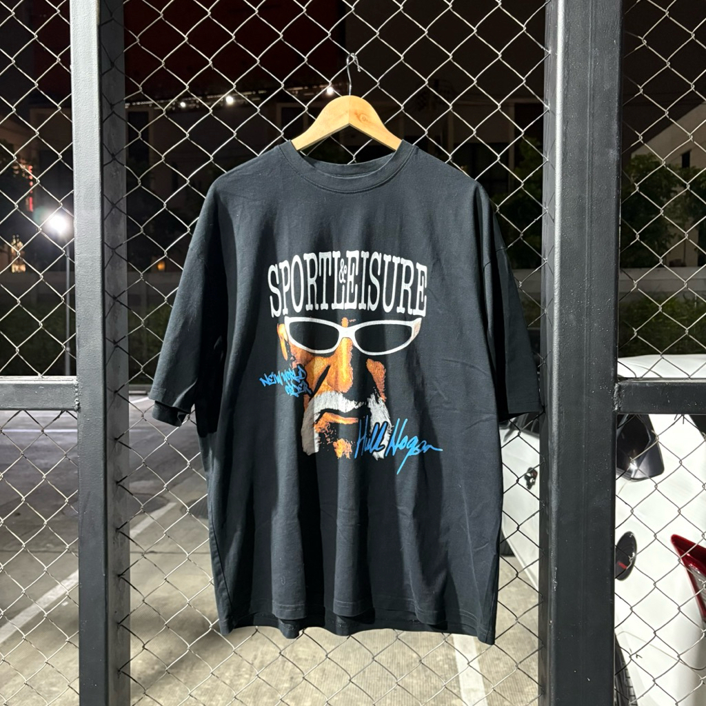 เสื้อยืดมวยปล้ำ Hulk Hogan ยุโรป หายาก (L)💯💫❤️