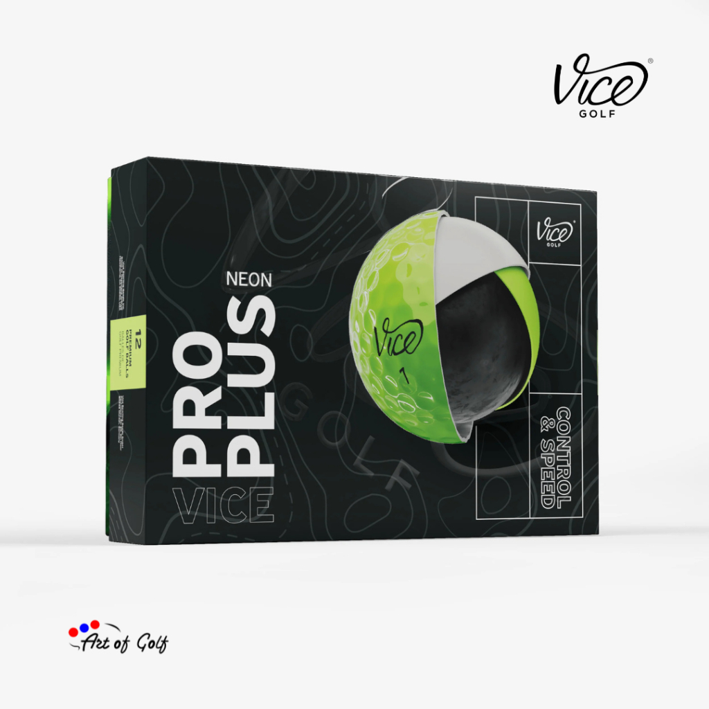 ลูกกอล์ฟ Vice Golf - รุ่น Pro Plus (Neon Lime)