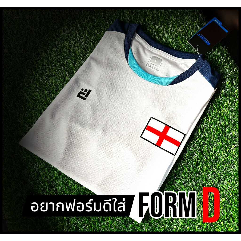 FORMD S-2XL เสื้อกีฬา ทีมชาติ อังกฤษ คอกลม เสื้อพร้อมกางเกง ระบายอาาศดี ใส่เที่ยวได้ ส่งจากไทย