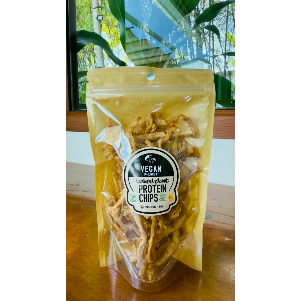 โปรตีนพืชอบกรอบ Baked Plant Protein Chips โปรตีนพืชคุณภาพดี (ฟองเต้าหู้) อร่อย กินเพลิน พร้อมส่ง
