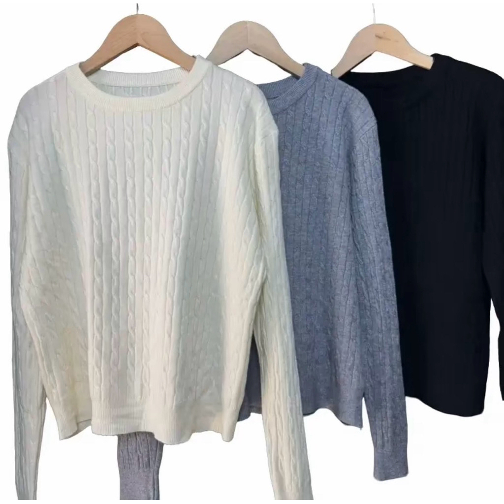 Littlemom - เสื้อสเวตเตอร์โอเวอร์ไซส์ เสื้อสเวตเตอร์ตัวใหญ่ เสื้อไหมพรมแขนยาวรุ่น OVER-SWEATER