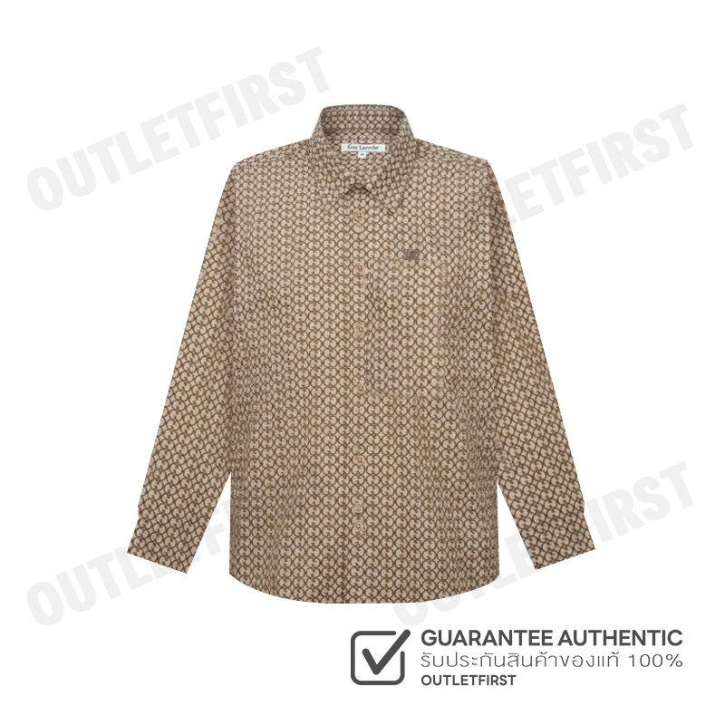 GUY LAROCHE รุ่น MAN'S LONG SLEEVES SHIRT CODE: BAB5224P4BR เสื้อเชิ้ต เสื้อแขนยาว เสื้อผู้ชาย