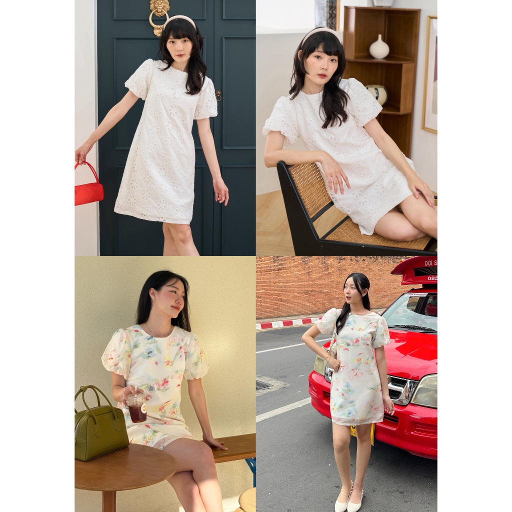 Lille collection : เดรสแขนบอลลูน #ชุดใส่ทำงาน