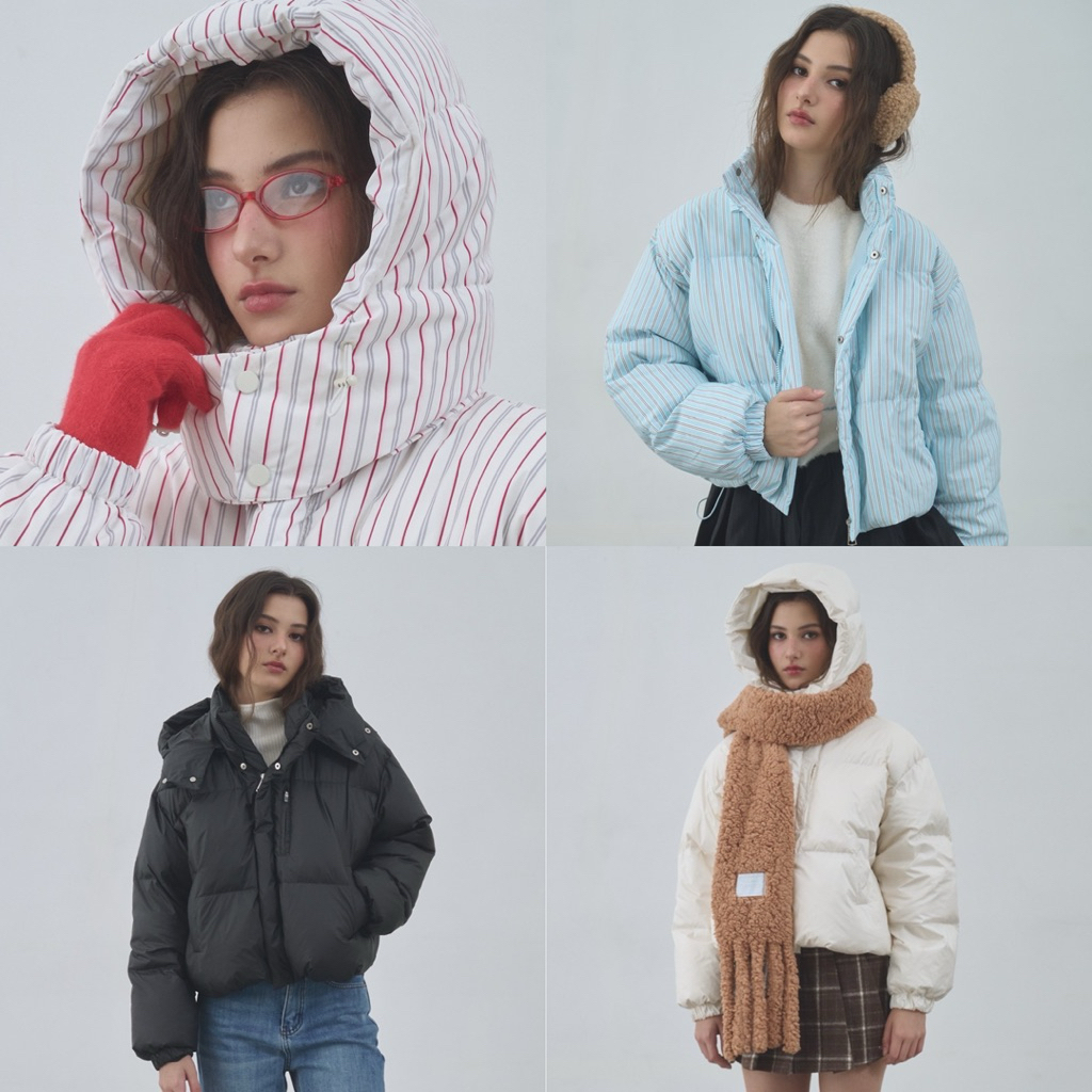 [umore.made] Oslie hoodie down jacket (🌡️ติดลบได้) แจ็คเก็ตขนเป็ด ฮู้ดถอดออกได้ อุ่น น้ำหนักเบา